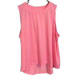 NWOT Avia Womens XL Pink Sleeveless Athletic Tank Top Activewear Workout Gym